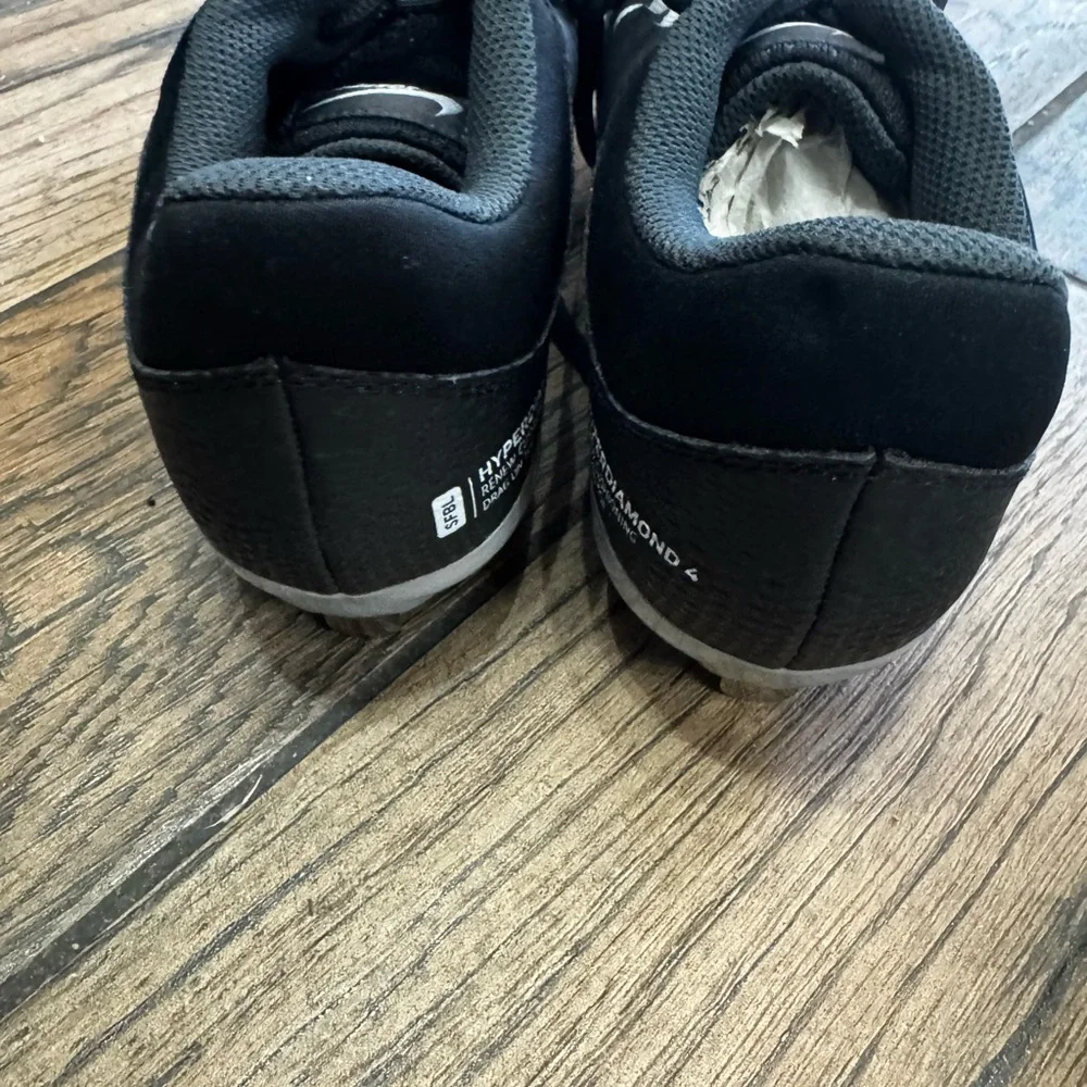 Nike Black and White Hyperdiamond‎ 4 Renew Softball Cleats